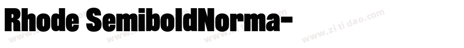 Rhode SemiboldNorma字体转换